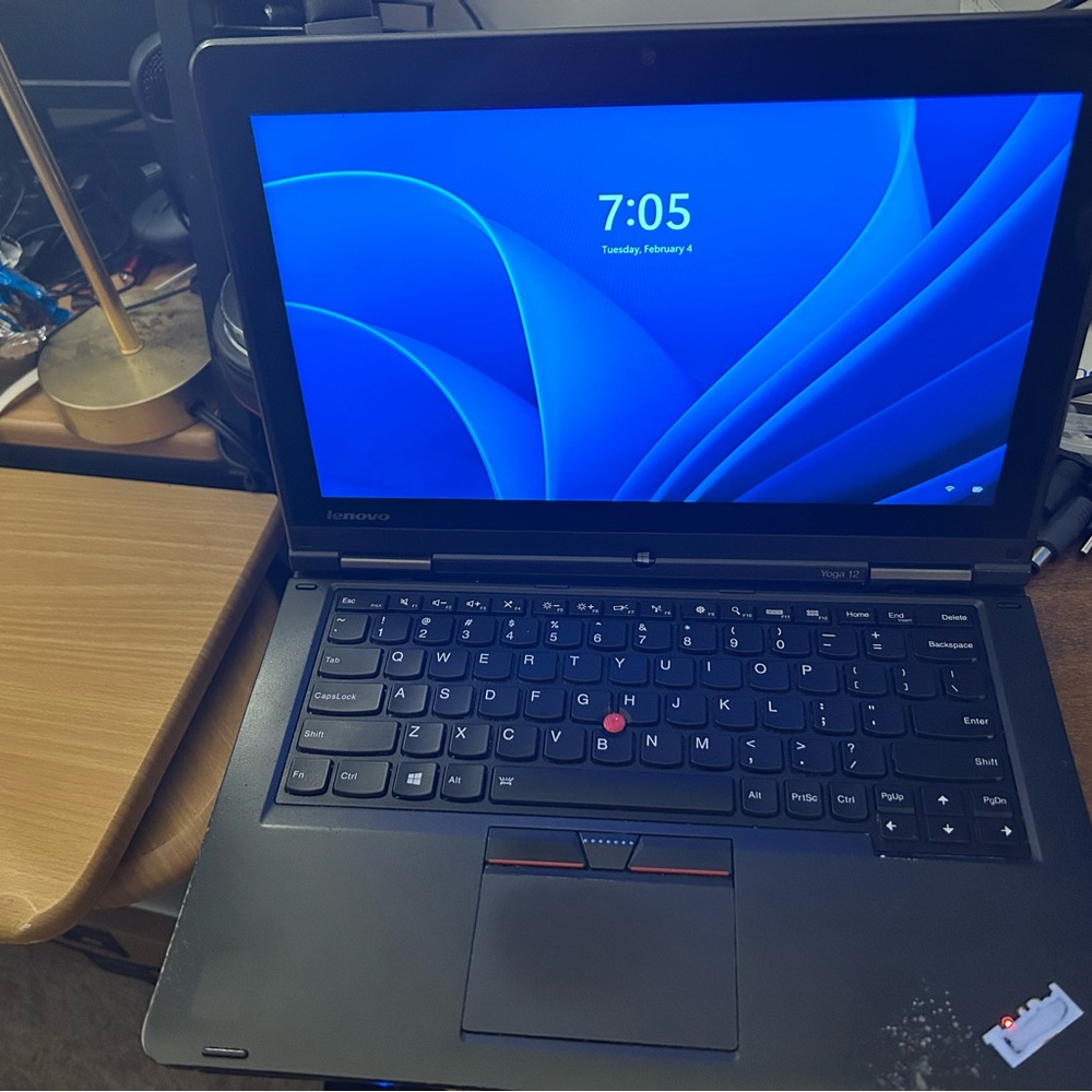 Lenovo ThinkPad Black Laptop with Red TrackPoint